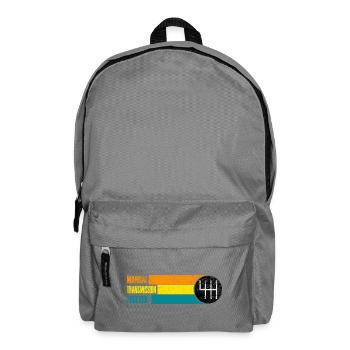 Schaltgetriebe für immer - Rucksack - Mittelgrau - Vorne