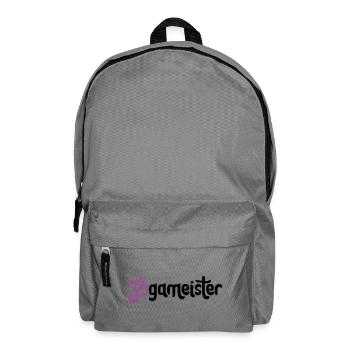 Jogameister - Typografisches OM (3-Farbig) - Rucksack - Mittelgrau - Vorne