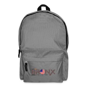 Bronx T-Shirt mit Motiv der amerikanischen Flagge - Rucksack - Mittelgrau - Vorne