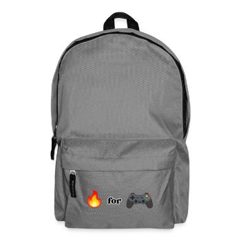 Flamme For Gaming - Rucksack - Mittelgrau - Vorne