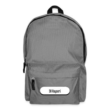 38 Kayseri Plaka Minimalist Streetwear Design - Rucksack - Mittelgrau - Vorne