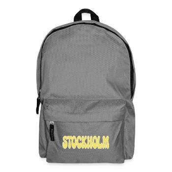 Stockholm Yellow Ball Retro-Tippfehler - Rucksack - Mittelgrau - Vorne