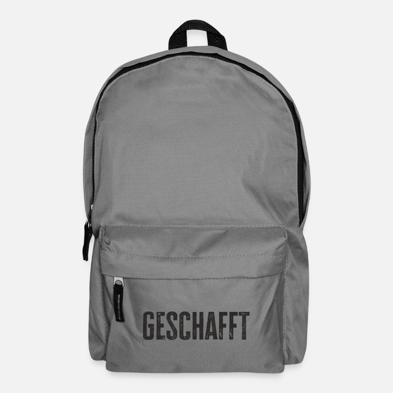 Geschafft Prüfung Klausur Abschluß Schule - Rucksack - Mittelgrau
