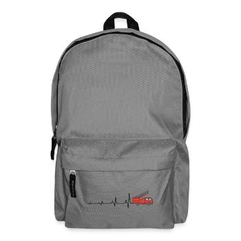 Fire Brigade Heartbeat Firefighter Fire Truck - Backpack - elephant grey - Front