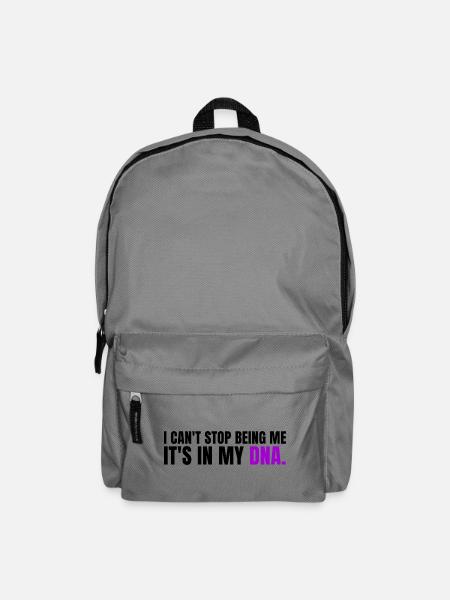 Ich kann nicht aufhören, ich selbst zu sein, es ist in meiner DNA - Rucksack - Mittelgrau