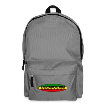 LASTERFAHREI - Do Reggae Mi Ned Auf! REGGAE Oval - Rucksack - Mittelgrau - Vorne