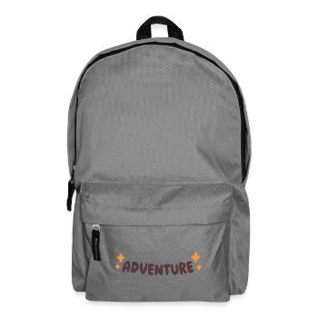 Round and Orange Stars Adventure - Backpack - elephant grey - Front