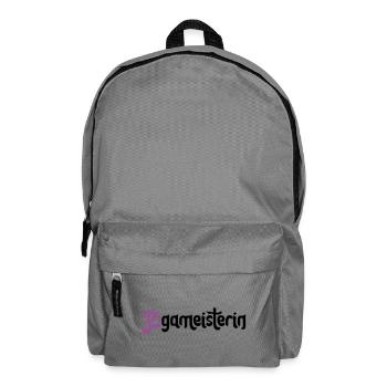 Jogameisterin - Typografisches OM (3-Farbig) - Rucksack - Mittelgrau - Vorne