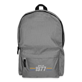 Best Of 1977 T-Shirt Humor Gift - Backpack - elephant grey - Front