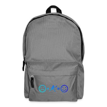 Geschenkidee für Padel Sport Fans mit Padel buchen - Rucksack - Mittelgrau - Vorne