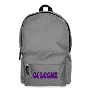 Kölner Lila, gefrorene Typografie - Rucksack - Mittelgrau - Vorne