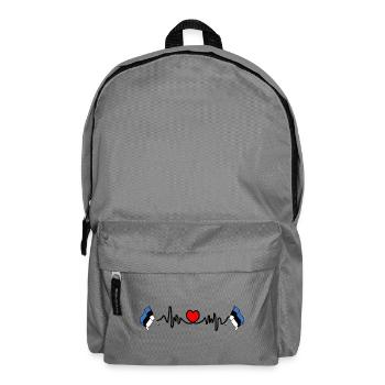 Heart rate cardio for Estonia - Backpack - elephant grey - Front