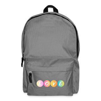 Love - Love - Ti amo - Backpack - elephant grey - Front