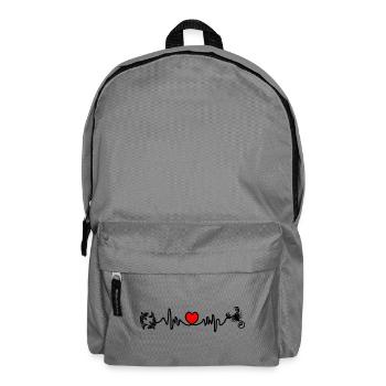 Fréquence cardiaque cardio Poissons Scorpion - Sac à dos - gris éléphant - Devant