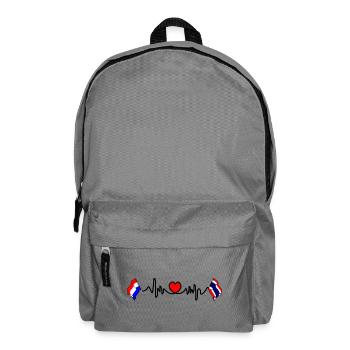 Cardio heart Drapeau Pays-Bas Thaïlande - Sac à dos - gris éléphant - Devant