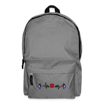 Herzfrequenz-Cardio für Wyoming - Rucksack - Mittelgrau - Vorne