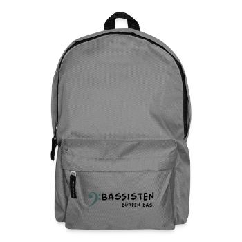 Bassists are allowed to - Backpack - elephant grey - Front