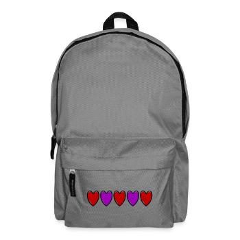 Amour de la ligne de cœur - Sac à dos - gris éléphant - Devant
