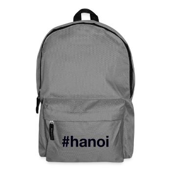 Hanoi Vietnam Hashtag - Backpack - elephant grey - Front