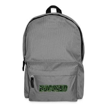 Boosted Neon-Camo Schriftzug Auto Szene Tuning - Rucksack - Mittelgrau - Vorne