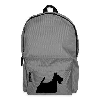 Schottischer Terrier - Rucksack - Mittelgrau - Vorne