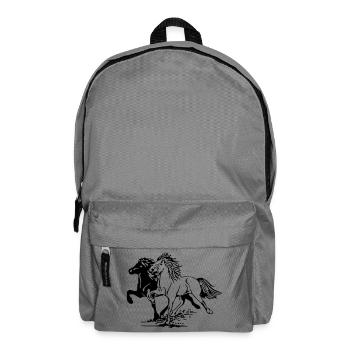 Chevaux sauvages - Sac à dos - gris éléphant - Devant