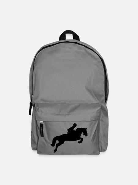 Springpferd - Rucksack - Mittelgrau