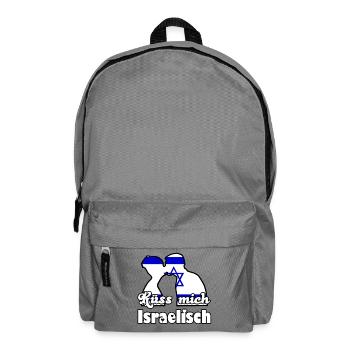 Küss mich Israelisch Geschenk - Rucksack - Mittelgrau - Vorne