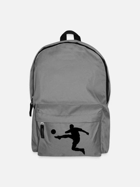 Fussball-Spieler - Rucksack - Mittelgrau