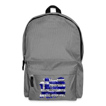 Griechenland Vintage Flagge - Rucksack - Mittelgrau - Vorne