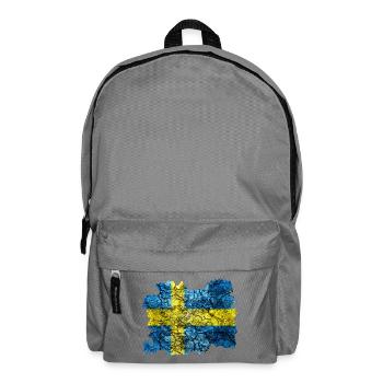 Schweden Vintage Flagge - Rucksack - Mittelgrau - Vorne