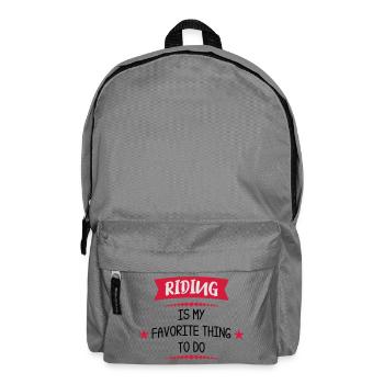horse riding - Backpack - elephant grey - Front