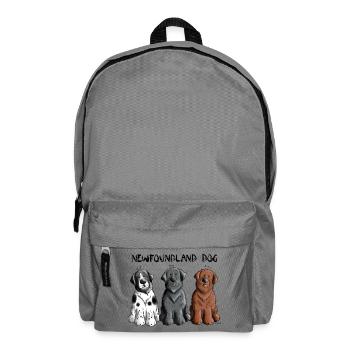 Newfoundland Dog Team - Backpack - elephant grey - Front