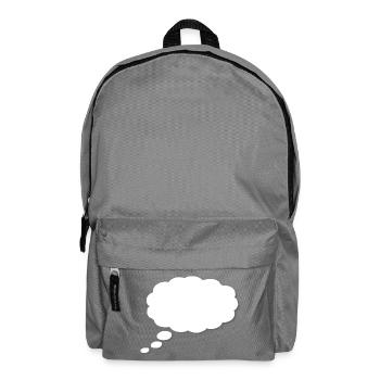 Nuage de pensée, Thinkbubble. Pour personnaliser - Sac à dos - gris éléphant - Devant