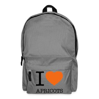 I LOVE APRICOTS Aprikose - Rucksack - Mittelgrau - Vorne