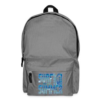 Sommer Surf Blue Strand Meer Wasser Sonne - Rucksack - Mittelgrau - Vorne