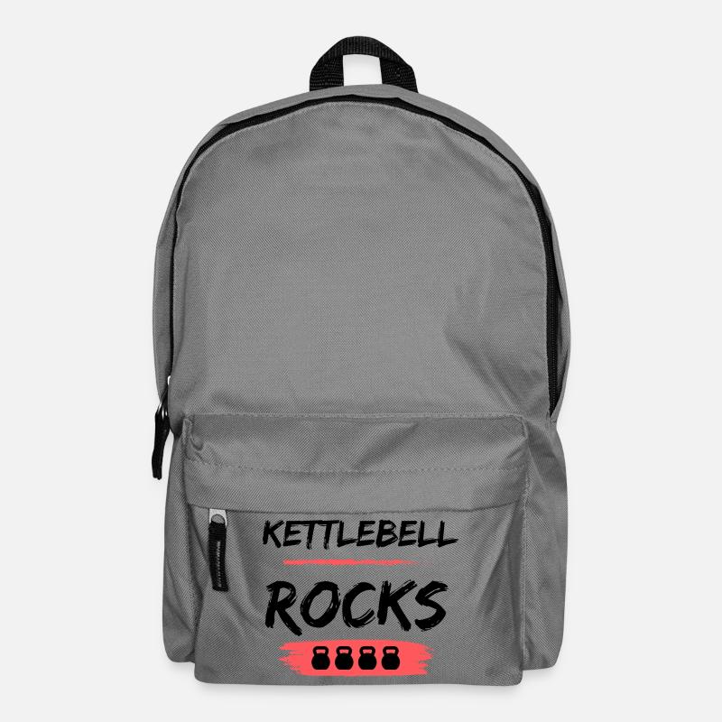 Kettlebell ROCKS Shirts - Rucksack - Mittelgrau