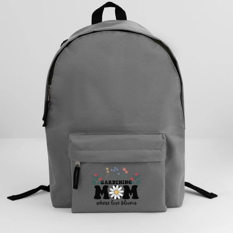 Gärtnernde Mutter, wo die Liebe blüht, Muttertag Rucksack