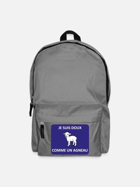 Sanft wie ein Lamm - Rucksack - Mittelgrau