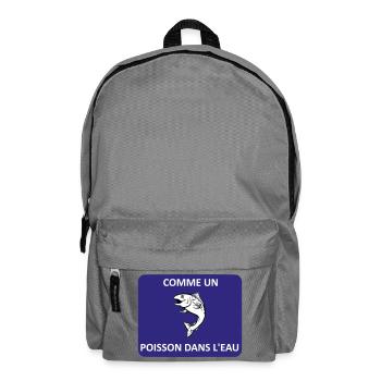 Like a fish in water - Backpack - elephant grey - Front