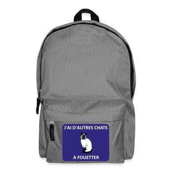 I have other fish to fry. - Backpack - elephant grey - Front