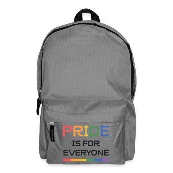 LGBTQ Pride Month - Pride is For Everyone - Backpack - elephant grey - Front