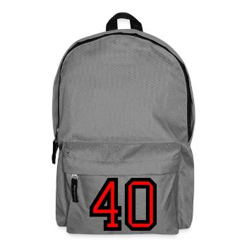40. 40 YEARS. 40th ANNIVERSARY. 40 YEARS ANNIVERSARY. - Backpack - elephant grey - Front