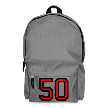 50. 50 YEARS. 50th ANNIVERSARY. 50 YEARS ANNIVERSARY. - Backpack - elephant grey - Front