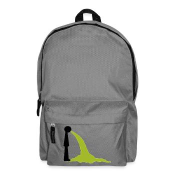 Motif de consommation d’alcool - Vomir - Escalade et crash - Sac à dos - gris éléphant - Devant