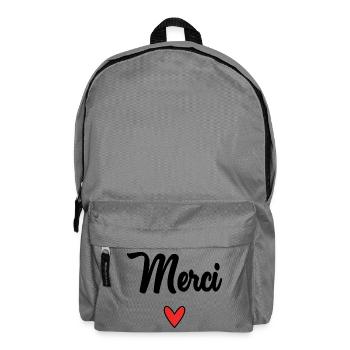 MERCI. THANKS. THANK YOU. ANNIVERSAIRE. NAISSANCE. - Sac à dos - gris éléphant - Devant
