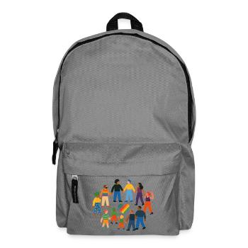 Famille choisie – Queer, colorée et connectée - Sac à dos - gris éléphant - Devant