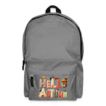 Hello Autumn – Design Tricot Chaleureux - Sac à dos - gris éléphant - Devant