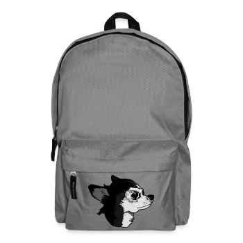 Niedlicher Stil Tender Hund Illustration - Rucksack - Mittelgrau - Vorne