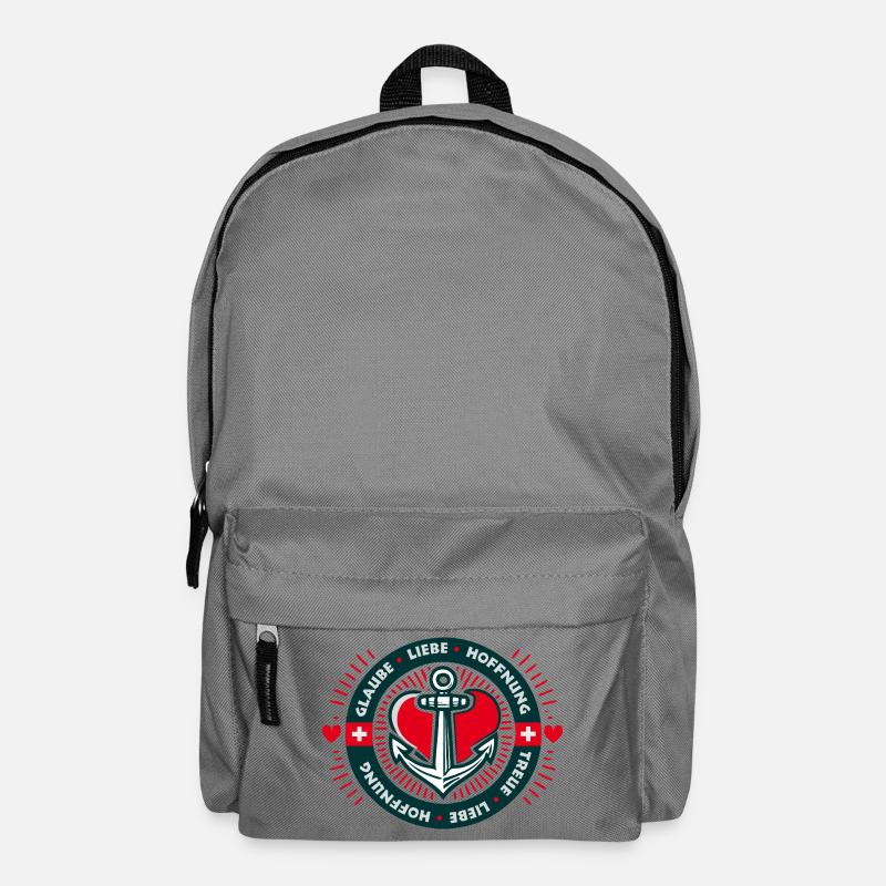 Glaube Liebe Hoffnung - Rucksack - Mittelgrau